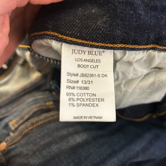 Judy Blue Boot Cut Jeans Womens 13/31 Dark Wash Stretch JB82361DK  Denim - Picture 5 of 5